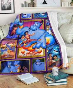 Genie Sherpa Fleece Blanket Gifts for Family, for Couple