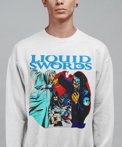 Genius Gza - Liquid Swords Rap Hip Hop Black T-Shirt