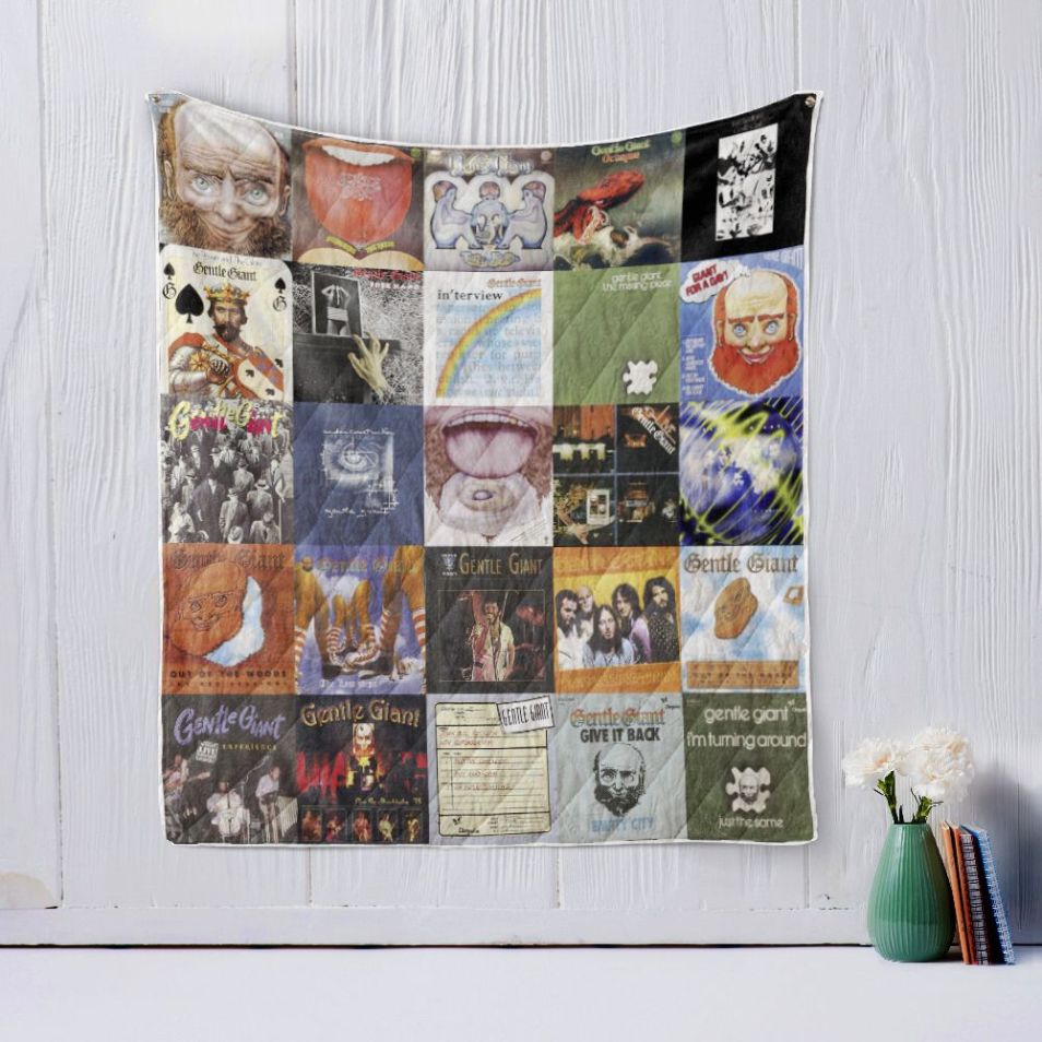 Gentle Giant Band Album Covers Quilt Blanket