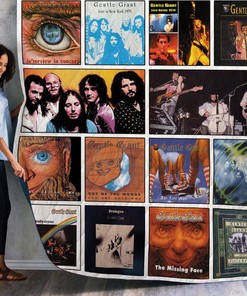 Gentle Giant Band Live Albums Vintage Quilt Blanket Bedding Set