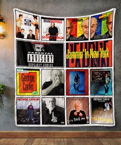 George Carlin It's Bad For Ya Album Quilt Blanket Bedding Set
