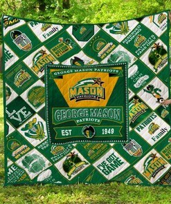 George Mason Patriots EST 19 Quilt Blanket Bedding Set