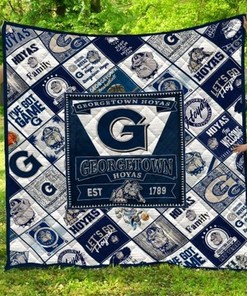 Georgetown Hoyas Ncaa Collection Collected Combined Quilt Blanket Bedding Set