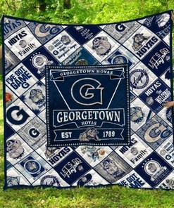 Georgetown Hoyas Ncaa Collection Collected Quilt Blanket Bedding Set