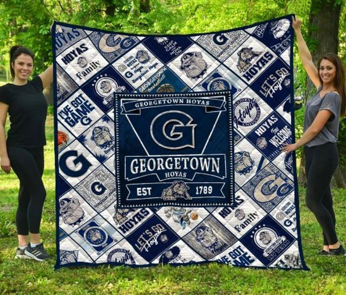 Georgetown Hoyas Ncaa Collection Collected Quilt Blanket Bedding Set