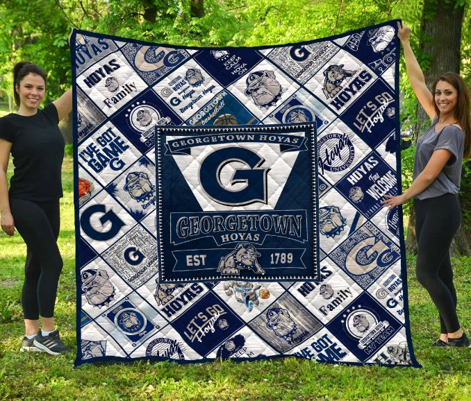 Georgetown Hoyas Quilt Blanket Bedding Set for Home Décor