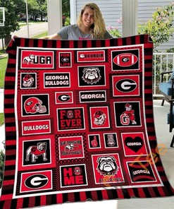 Georgia Bulldogs 1 Quilt Blanket Bedding Set