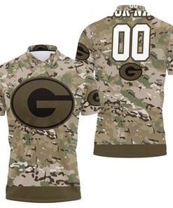 Georgia Bulldogs Camo Pattern 3d Personalized Polo Shirt All Over Print Shirt 3d T-shirt