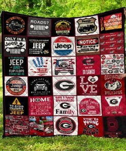 Georgia Bulldogs Combined Ncaa Quilt Blanket Bedding Set