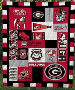 Georgia Bulldogs Customized Quilt Blanket Bedding Set