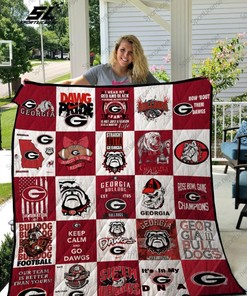 Georgia Bulldogs Quilt Blanket 02
