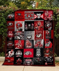 Georgia Bulldogs Quilt Blanket Bedding Set for Fans