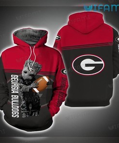 Georgia Football Hoodie 3D Groot Football Helmet Bulldogs Gift