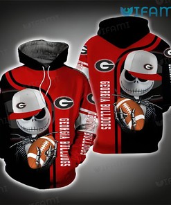 Georgia Football Hoodie 3D Jack Skellington Georgia Bulldogs Gift