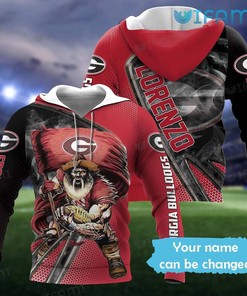 Georgia Football Hoodie 3D Mascot Georgia Bulldogs Gift