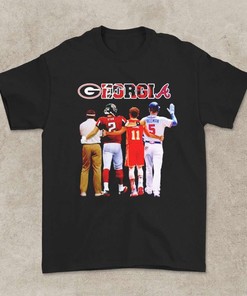 Georgia Matt Ryan Trae Young And Freeman Signature T-Shirt