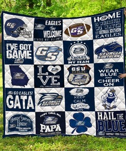 Georgia Southern Eagles Quilt Blanket Bedding Set for Fans