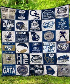Georgia Southern Eagles Quilt Blanket Bedding Set for NCAA Fans