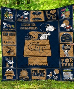 Georgia Tech Yellow Jackets Sn Gtyj Quilt Blanket Bedding Set