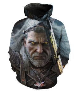 Geralt Witcher The Witcher Iii Hoodie 3D