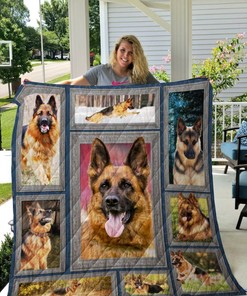 German Shepherd Dog Quilt Blanket Bedding Set for Home Décor