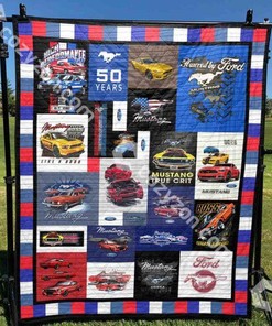 Get A Mustang Now Quilt Blanket Bedding Set for Home Décor