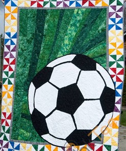 Get Ready to Score with Soccer Quilt Blanket Bedding Set