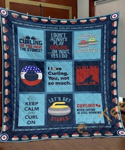 Get Stoned Curling Quilt Blanket Bedding Set