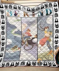 Ghibli Be Kind Laputa Kiki Delivery Quilt Blanket Bedding Set