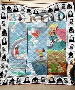Ghibli Be Kind Ponyo Quilt Blanket Bedding Set