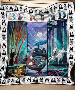 Ghibli Be Kind Spirited Away Totoro Princess Quilt Blanket Bedding Set