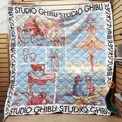 Ghibli Couples Retro Tone Quilt Blanket Bedding Set
