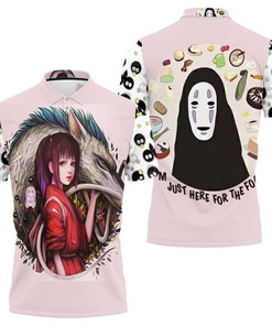 Ghibli Studio Spirited Away Chihiro Ogino Haku Background Art For Anime Fan Polo Shirt All Over Print Shirt 3d T-shirt