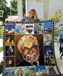 Ghibli Top Collection Best Movies Ever Poster Quilt Blanket Bedding Set