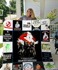 Ghostbusters Don't Cross The Streams Quilt Blanket Bedding Set