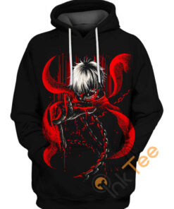 Ghostly Kaneki Ken Hoodie 3D