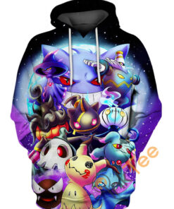 Ghostlymon Pokemon Hoodie 3D