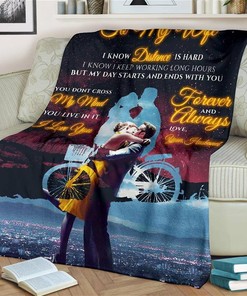 Gift From Husband To My Wife Anniversary Sherpa Fleece Blanket Gifts for Family, for Couple