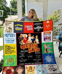 Gilligan's Island Collection Thank You For The Memories Quilt Blanket Bedding Set