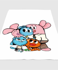 Gimball Character Sherpa Fleece Blanket Gifts for Family, for Couple