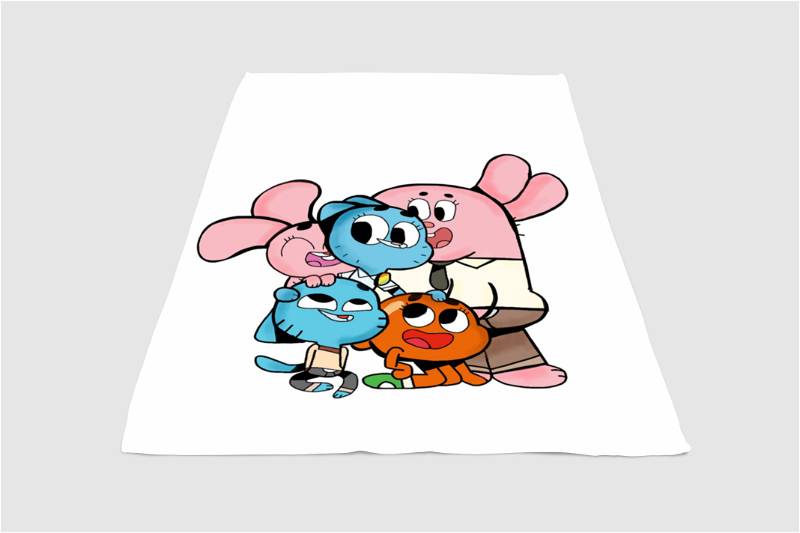 Gimball Character Sherpa Fleece Blanket Gifts for Family, for Couple