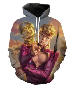 Giorno Giovanna Jojo’s Bizarre Adventure Golden Wind Hoodie 3D