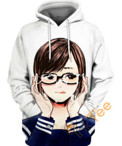 Girl Brown Hair Ahegao Hoodie 3D