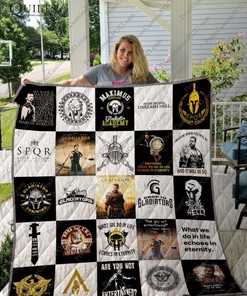 Gladiator Collection SPQR Quilt Blanket Bedding Set