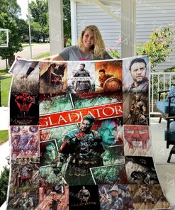 Gladiators Retro Quilt Blanket Bedding Set for Home Décor