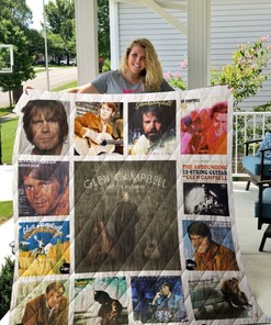 Glen Campbell Albums Collection Quilt Blanket Bedding Set