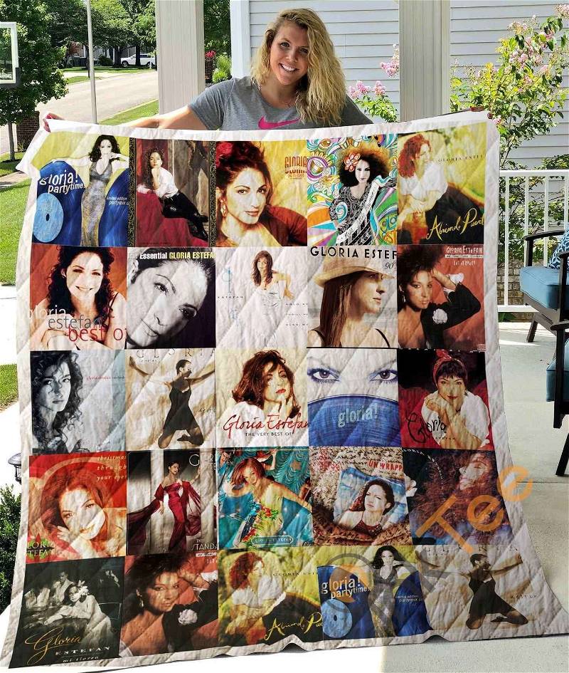 Gloria Estefan Quilt Blanket Bedding Set With Pillowcase Option