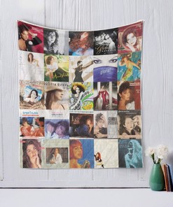 Gloria Estefan Singer Retro Quilt Blanket Bedding Set