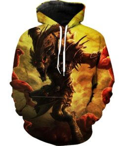 Gnoll Dungeons And Dragons Gnoll / Werewolf Hoodie 3D
