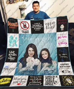 Gnome Kicking Gilmore Girls For Fans Collection Quilt Blanket Bedding Set